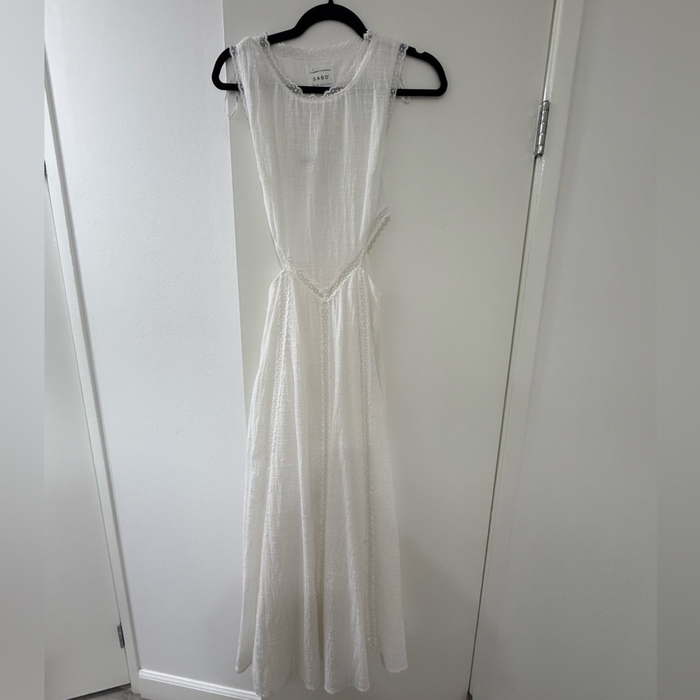 Sabo Skirt Elegant White Maxi Dress